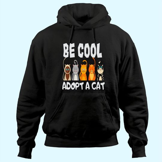 Adopt A Cat Animal Shelter Cat Rescue Hoodie
