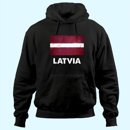 Latvia Flag Hoodie