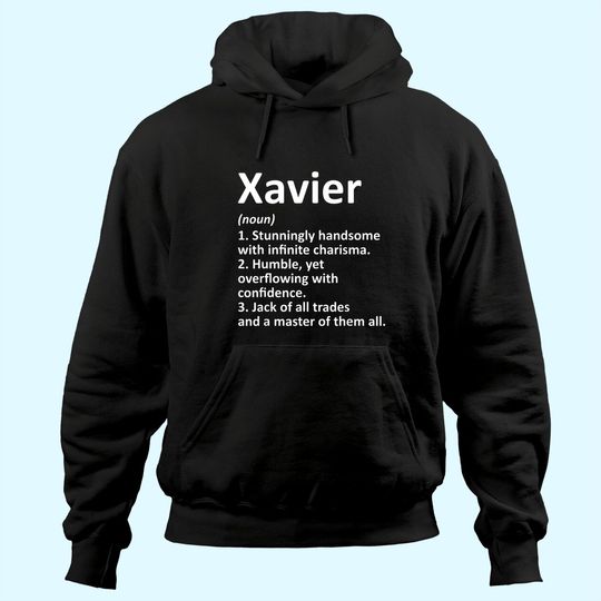 XAVIER Definition Personalized Name Birthday Gift Idea Hoodie