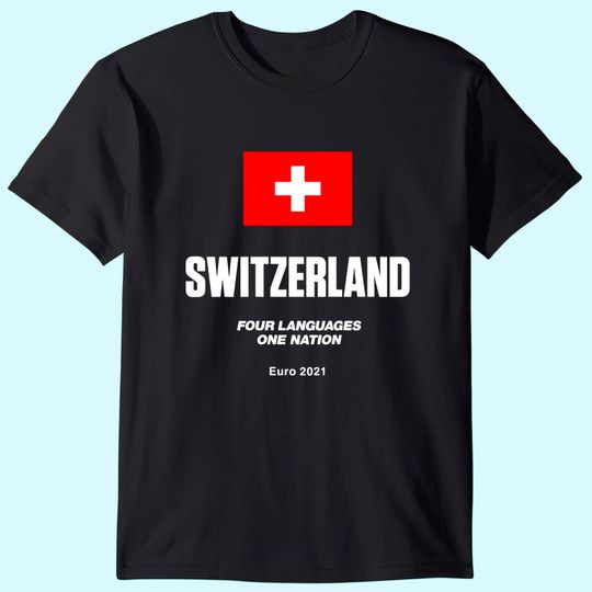 Euro 2021 Men's T Shirt Switzerland Football Team Double Sided