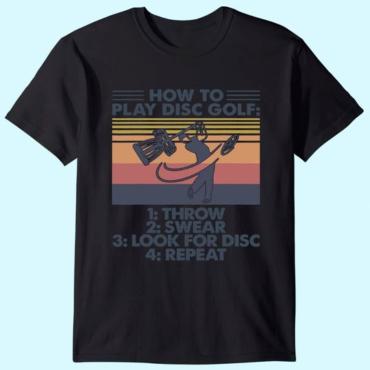 disc golf tee shirts for men funny disc golf shirts women T-Shirt