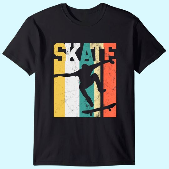 Skate Skateboarder Gift Skateboard Retro T-Shirt