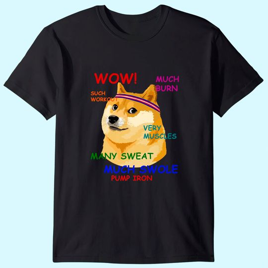 Very Fitness Doge T-Shirt Wow! T Shirt