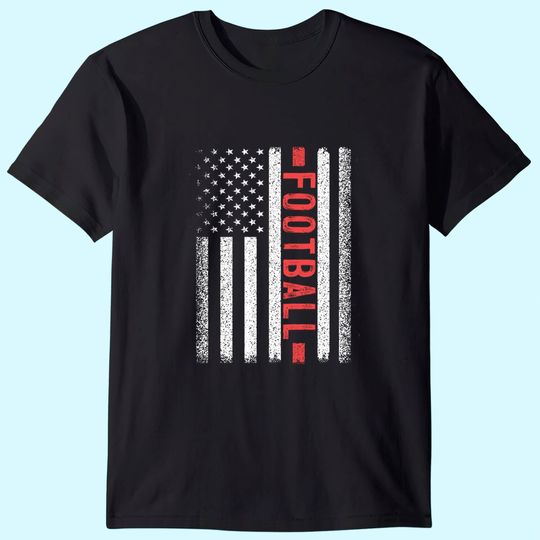 Football American Flag Football Player T-Shirt