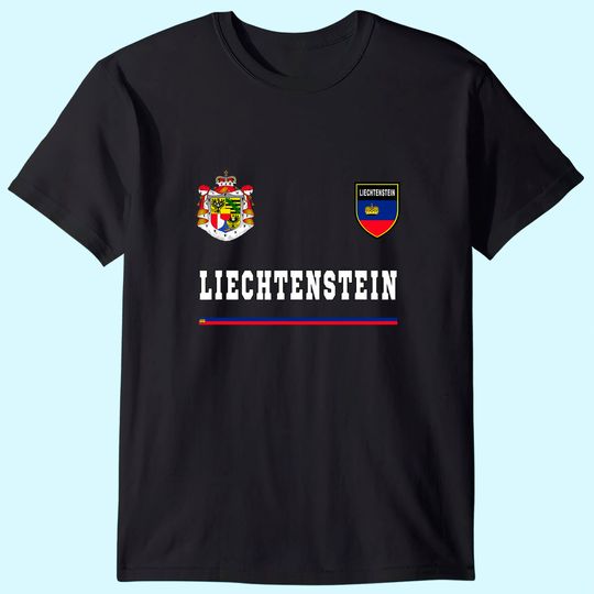 Liechtenstein Flag Football T Shirt