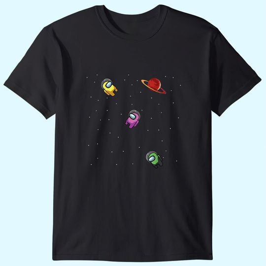 cool crewmates swimming in space T-Shirt