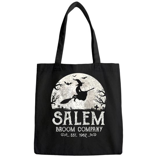 Salem Broom Company Shirt Grunge Halloween Witch Bags