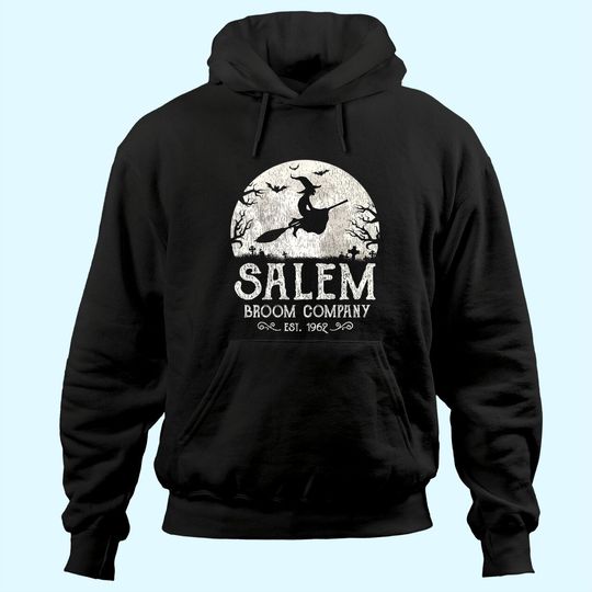 Salem Broom Company Shirt Grunge Halloween Witch Hoodies