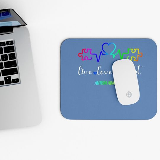 Live Love Accept Autism Awareness Mouse Pad