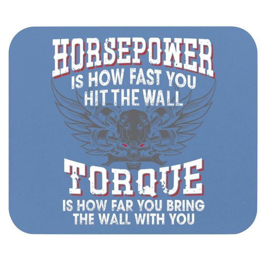 Mechanic Mouse Pad Horsepower Torque Funny Mouse Pad