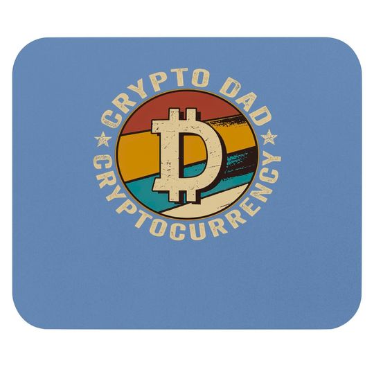 Crypto Dad Mouse Pad, Bitcoin Millionaire Mouse Pad, Crypto Trader, Dad Gift