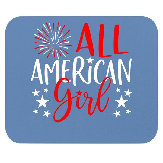 Family Matching Mouse Pad All-american Girl Mouse Pad
