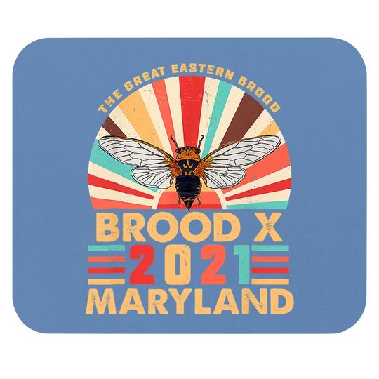 Cicada Mouse Pad Great Eastern Brood X 2021 Maryland