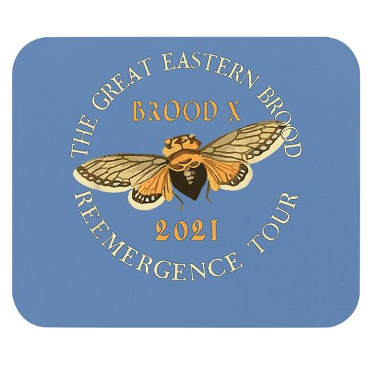 Cicada Mouse Pad The Great Eastern Brood X 2021 Reemergence Tour