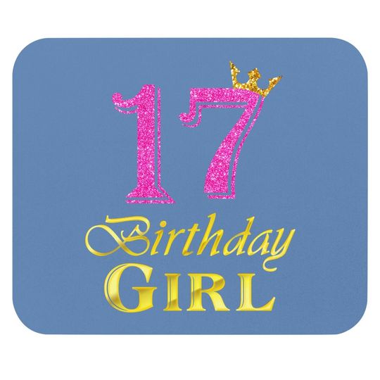 17th Birthday Girl Princess Mouse Pad 17 Years Old 17th Birthday Mouse Pad