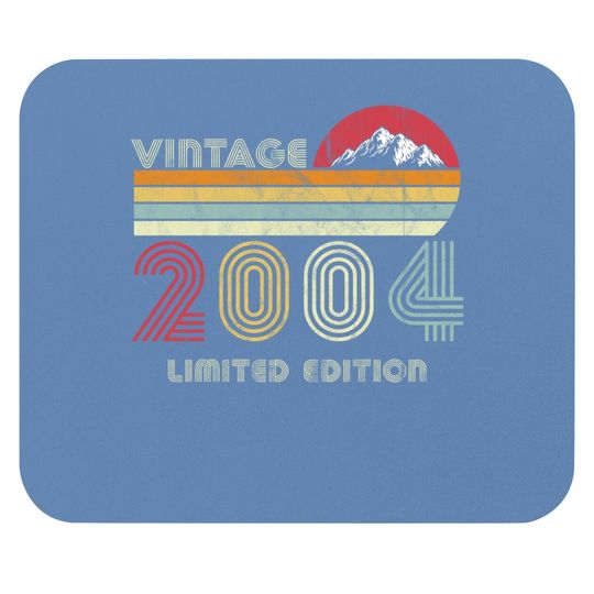 17 Year Old Gifts Vintage 2004 Limited Edition 17th Birthday Mouse Pad