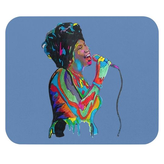 Aretha Franklin Mouse Pad Classic Short Sleeve Mouse Pad Mouse Pad Tops