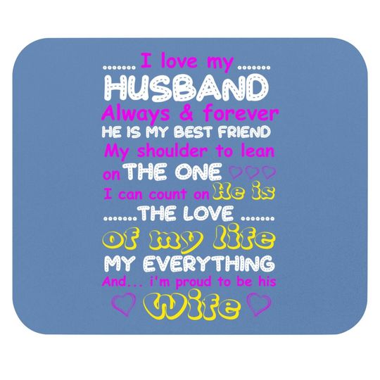 Funny I Love My Husband Forever Mouse Pad