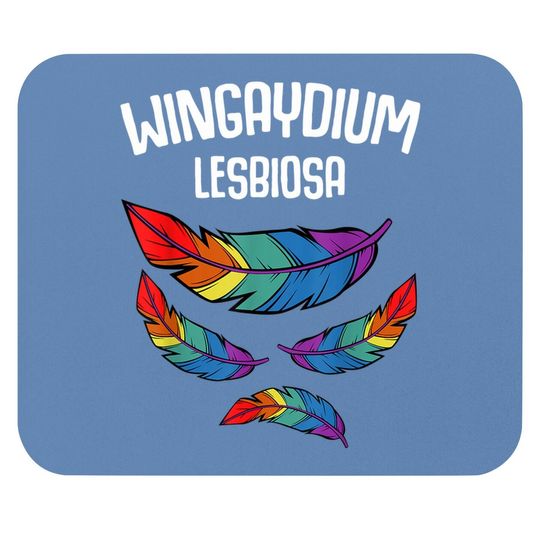 Lgbt Pride 2021 Funny Lesbian Love Wingaydium Lesbiosa Gift Mouse Pad