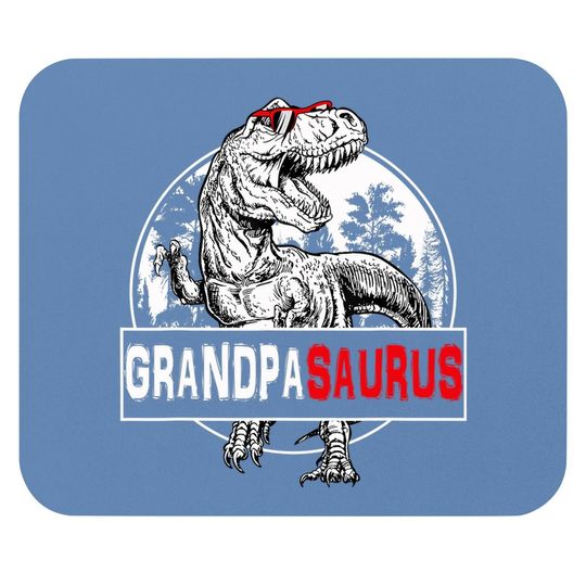 Father's Day Grandpasaurus T Rex Dinosaur Grandpa Saurus Mouse Pad