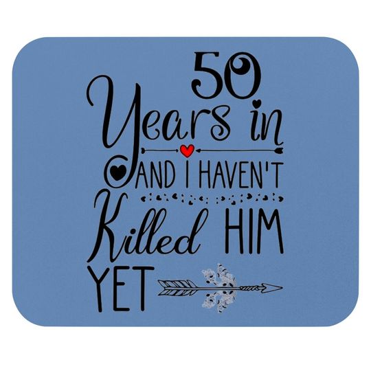 50th Wedding Anniversary Gift For Her 50 Years Of Marriage Premium Mouse Pad