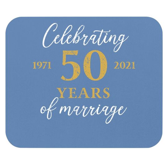 1971 Celebrating 50th Wedding Anniversary Mouse Pad
