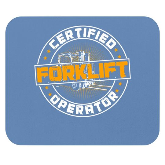 Certified Forklift Operator Funny Fork Lift Driver Premium Mouse Pad