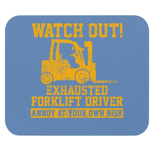 Forklift Driver Watch Out Gift Vintage Mouse Pad