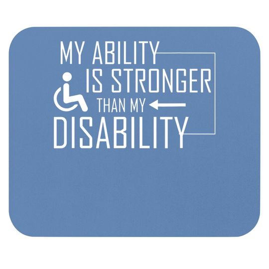 Funny Handicap Wheelchair Apparel Disability Amputee Mouse Pad