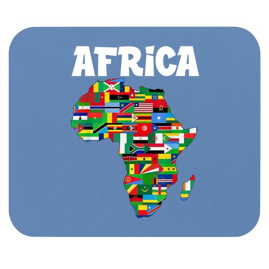 Africa Mouse Pad Proud African Country Flags Continent Love