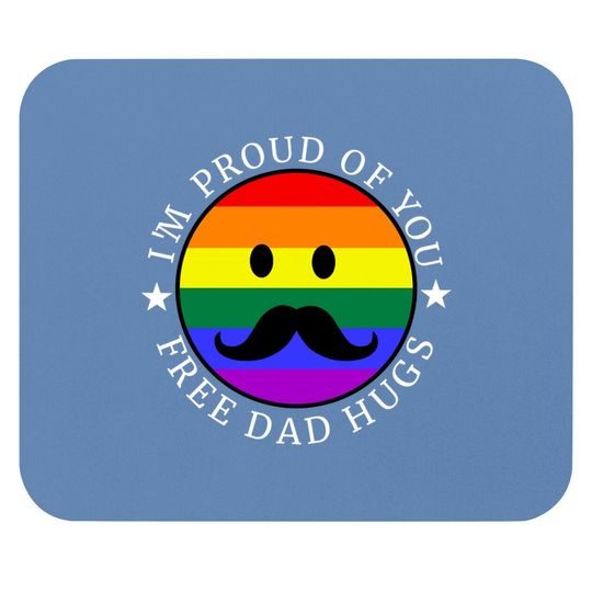 Free Dad Hugs Lgbt Gay Pride Mouse Pad