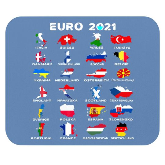 Euro 2021 Mouse Pad All Countries Participating In Euro