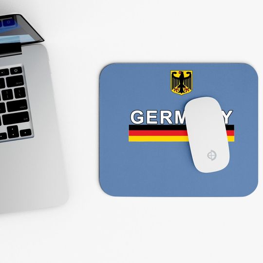 Euro 2021 Mouse Pad Germany Sporty Flag And Emblem