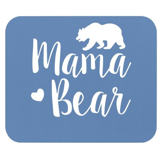 Zilin Mama Bear Mouse Pad Short Sleeve Lettering Graphic Cute Mouse Pad Summer Tops