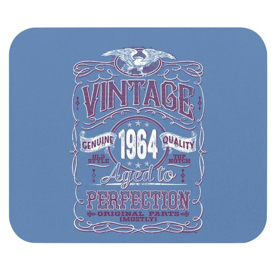57th Birthday Mouse Pad For - Vintage 1964 Aged To Perfection