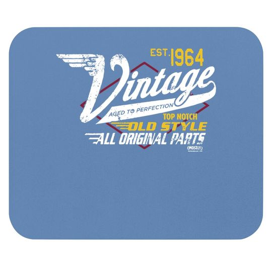 57th Birthday Mouse Pad For - Vintage 1964 Aged To Perfection - Racing