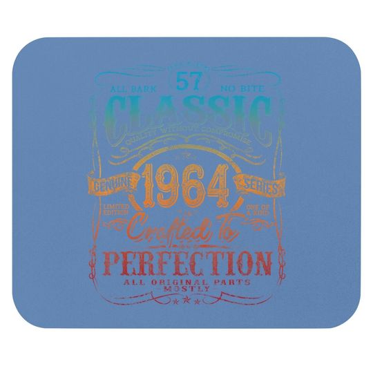 Vintage 1964 Limited Edition Gift 57 Years Old 57th Birthday Mouse Pad