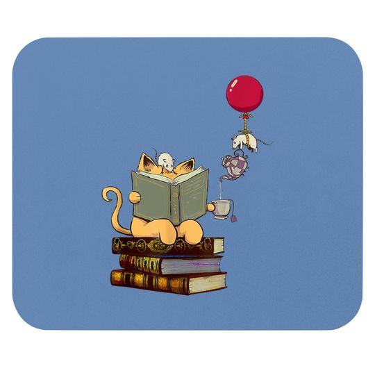 Kittens, Cats, Tea,books And Balloon Gift T Mouse Pad