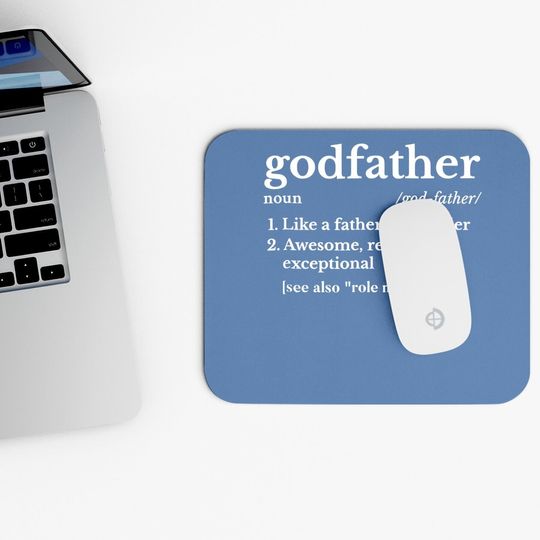 Fathers Day Gift For Godfather Gifts From Godchild Mouse Pad