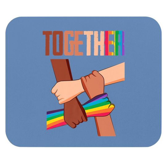 Equality Social Justice Human Rights Together Rainbow Hands Mouse Pad