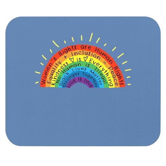 Gay Pride Human Rights Black Lives Matter Love Is Love Mouse Pad