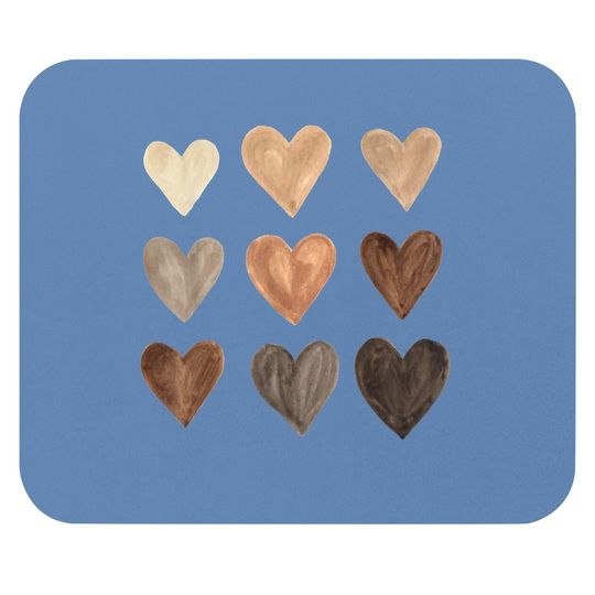 Melanin Hearts Social Justice Equality Unity Protest Mouse Pad