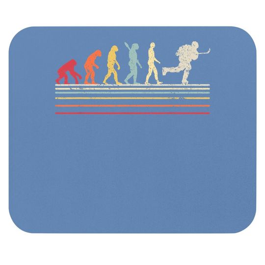 Ice Hockey Mouse Pad. Retro Evolution Mouse Pad For Hockey Player