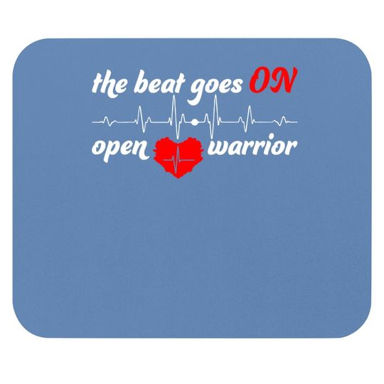 Post Heart Surgery Bypass Recovery Mouse Pad Open Heart Warrior