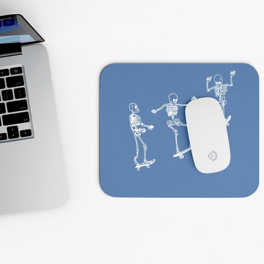 Funny Skeleton Skateboard Mouse Pad Mouse Pad