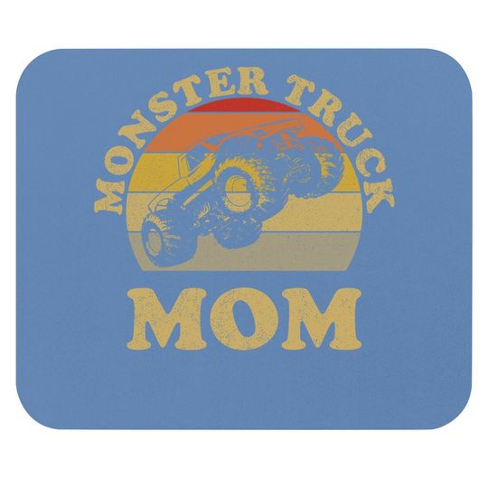 Monster Truck Mom Retro Vintage Monster Truck Mouse Pad Mouse Pad
