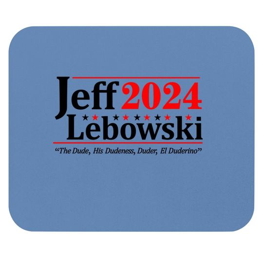Donkey Mouse Pad Jeff Lebowski 2024 Election Mouse Pad