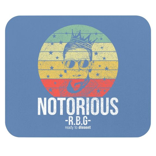 Notorious Rbg Ruth Bader Ginsburg Mouse Pad Political Feminist Mouse Pad