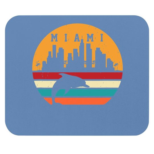Miami Mouse Pad 80s Dolphin