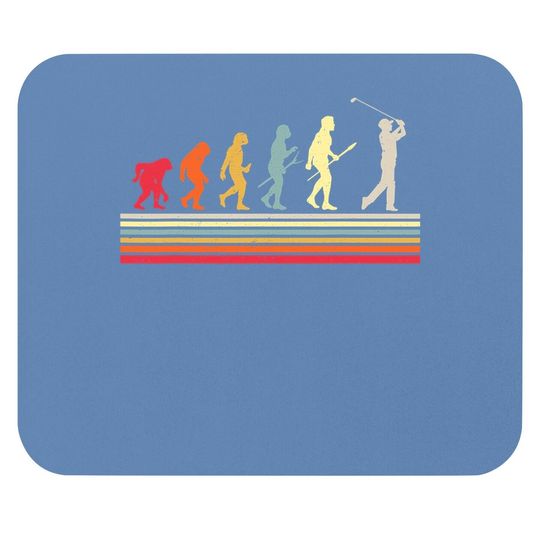 Retro Golf Evolution Gift For Golfers & Golf Players Mouse Pad